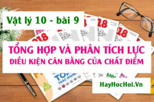 Điều kiện cân bằng của chất điểm, phân tích tổng hợp lực và bài tập - Vật lý 10 bài 9